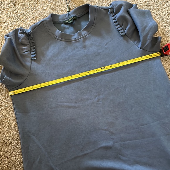 For Cynthia Blue T-shirt Style Dress. Easy Care Size Small - Picture 7 of 8